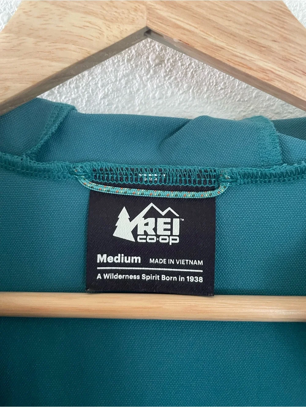 REI Co-Op Trailmade Soft Shell Anorak Jacket Blue Outdoor Hike Camp